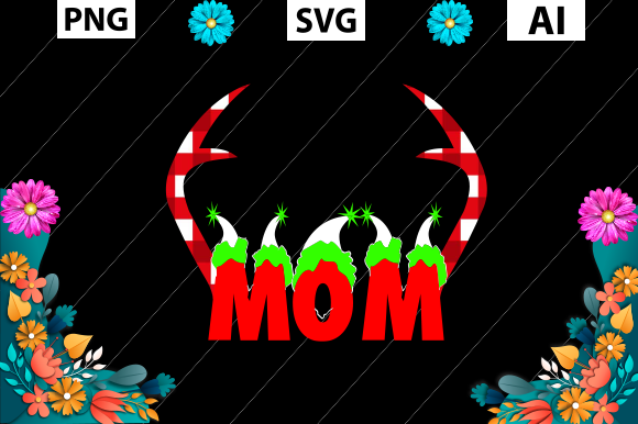 Christmas T Shirt Design, MOM Graphics in Crafts