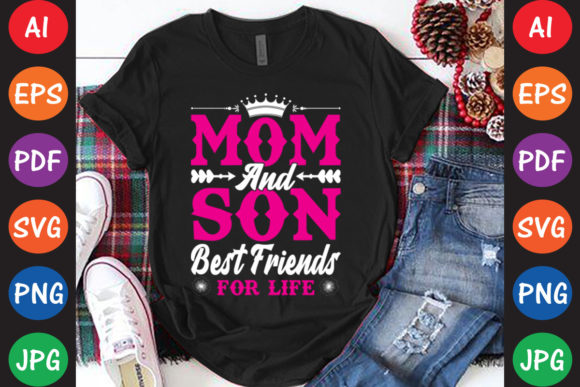 Mom and Son Best Friends for Life Graphics in Crafts