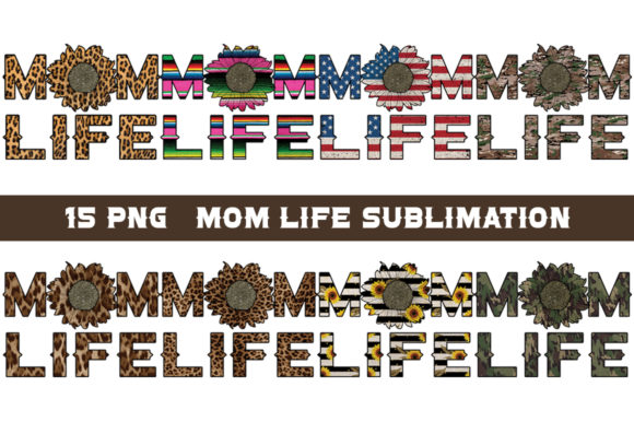 Mom Life Sublimation Bundle Png Graphics for Crafts