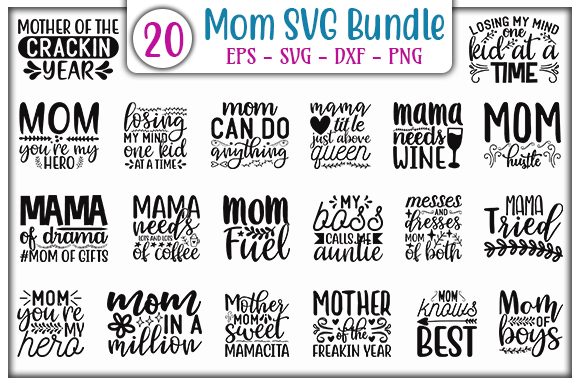 Mom Quotes Design Bundle: Graphics and Crafts for Branding