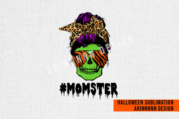 Monster Mom Halloween Sublimation Graphics and Crafts Review